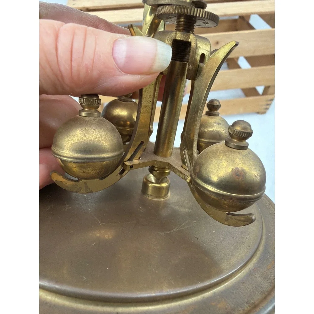 Vintage Brass 400 Day Anniversary Clock Parts Made in Germany No Dome